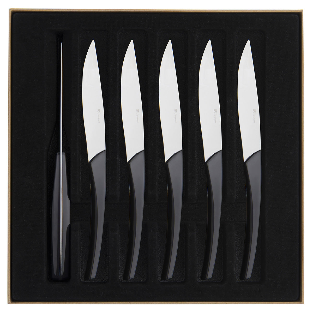 Guy Degrenne - Quartz Steak Knives Set of 6, Carbon