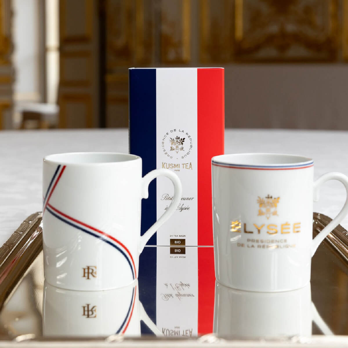 DEGRENNE ELYSEE Mug 30 cl Ribbon