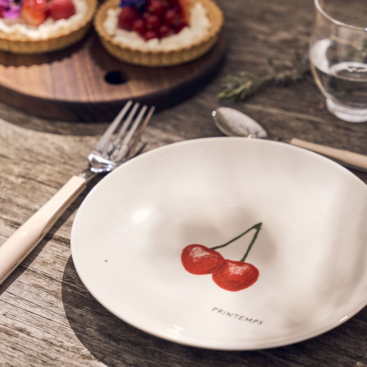 SAISONS Set of 4 plates 19 cm fruits