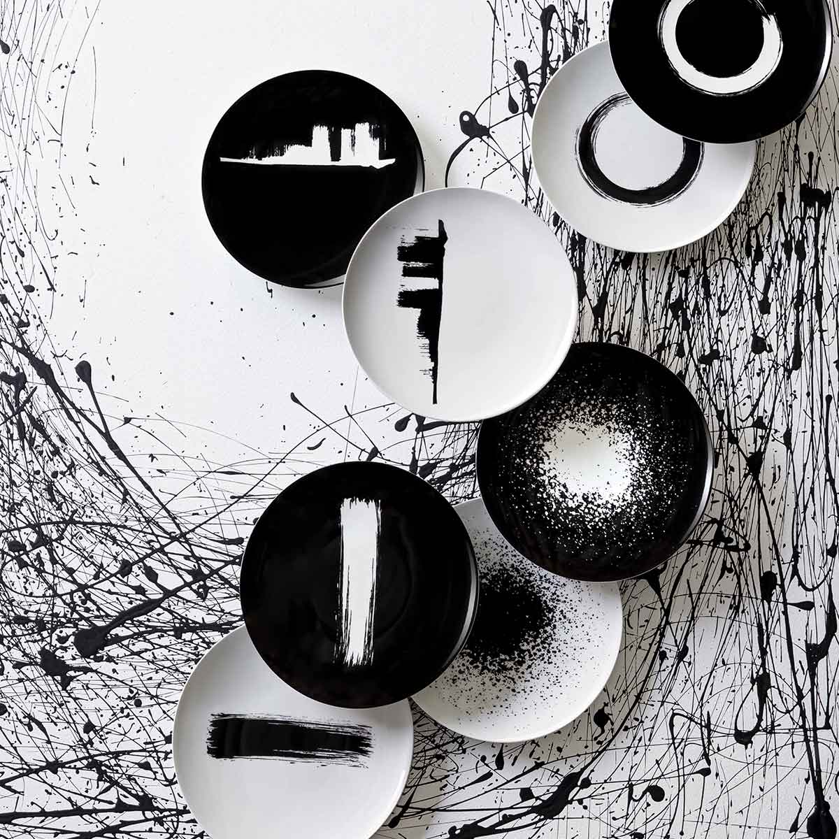MODULO BLACK ARTY CREATION Plate 29 cm