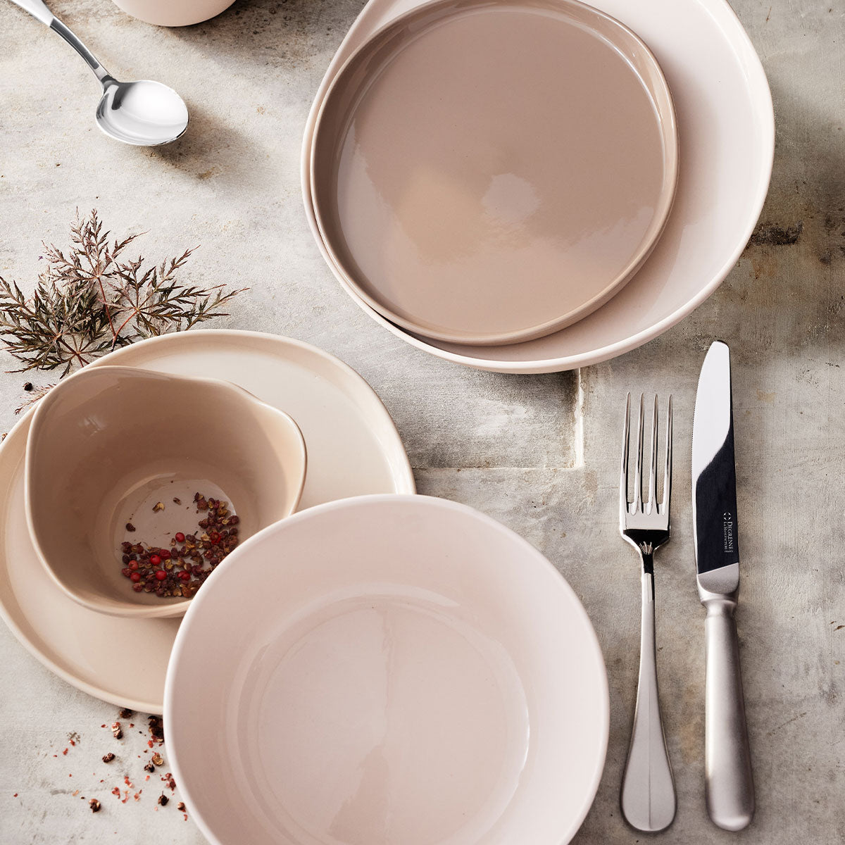 BLOIS CONTRAST FINISH Cutlery set for 24 place settings
