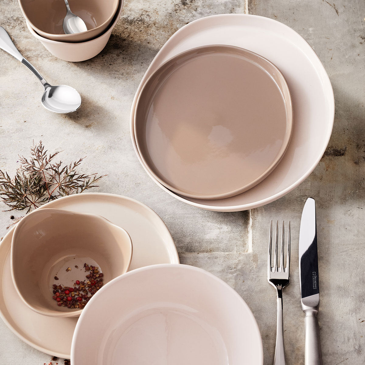 BRUME GREY Dessert plate 20 cm