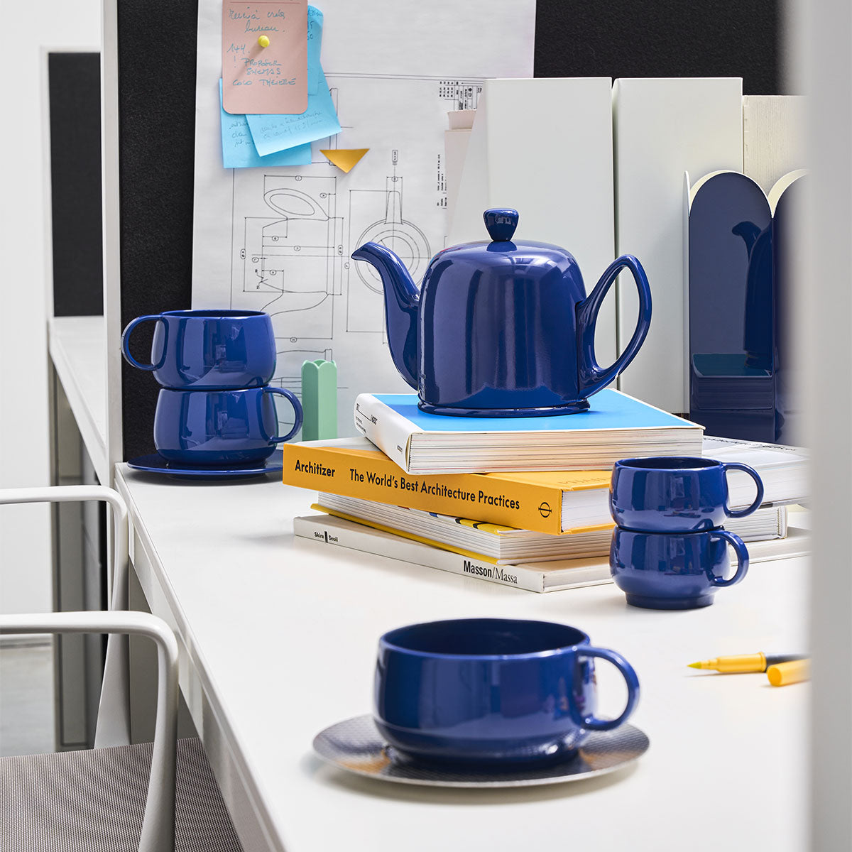 CAFETERIE EMPILEO BLUE GOURMET Saucer 15 cm