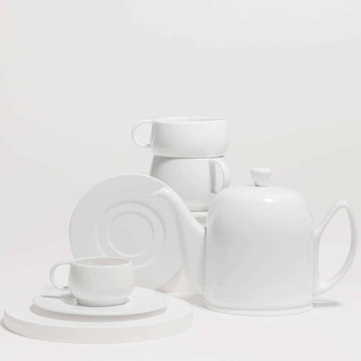 SALAM MONOCHROME Tea pot 6 cups white bell