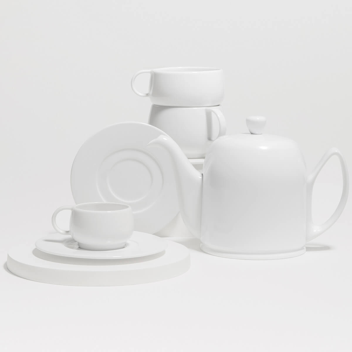 SALAM MONOCHROME Tea pot 4 cups white bell